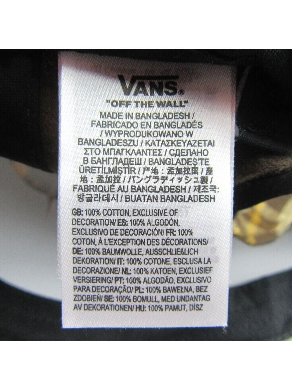 Vans Drop V Brown Plaid Flannel Snapback Hat Cap OS NEW - Picture 16 of 16